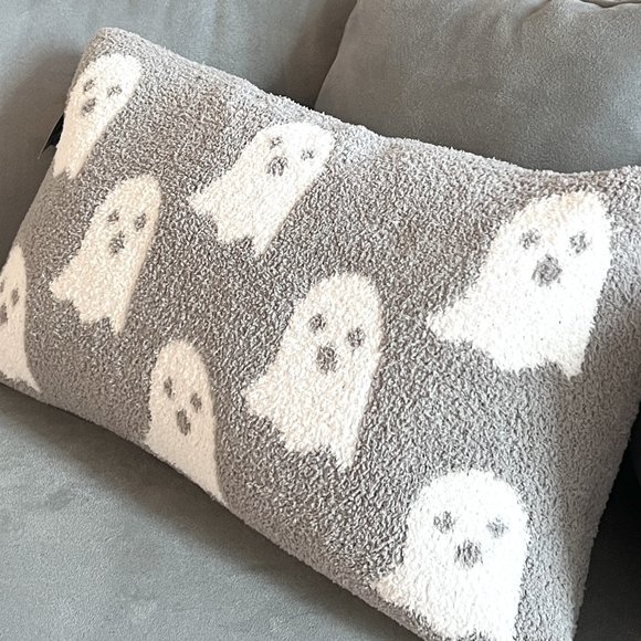 Gray Ghost Pillow - Cozy for Halloween and Fall - by Storehouse Seasonal - Picture 2 of 6